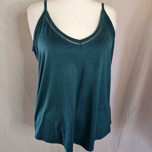 Shyanne Women's Faux Suede Latter Trim Cami